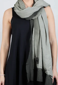 Pluslavie Scarves^Tulle Scarf in Olive