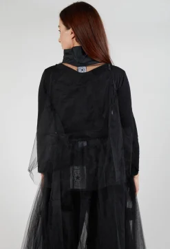 Bread and Butter Tops^Tulle Top in Black