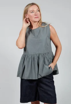 Aequamente Tops^Tunic Blouse in Asfalto