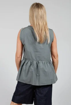 Aequamente Tops^Tunic Blouse in Asfalto