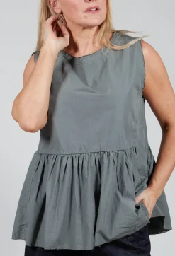Aequamente Tops^Tunic Blouse in Asfalto
