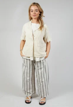 Aequamente Tops^Tunic Blouse in Chalk