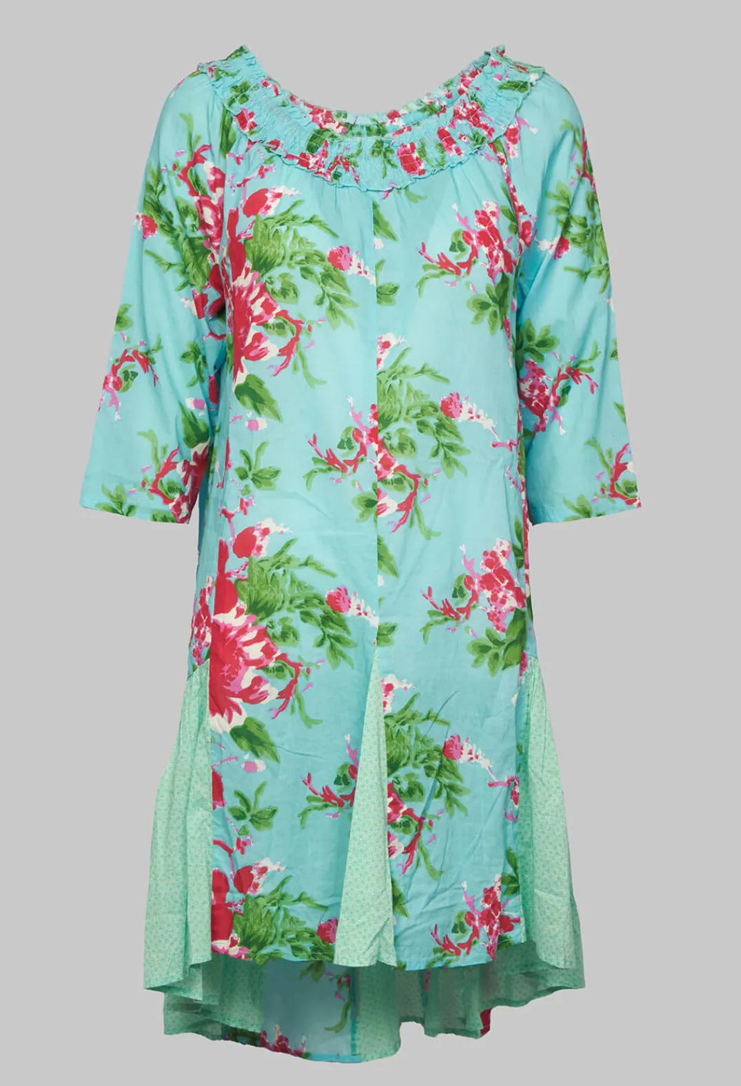 Rhum u0026 Raisin Shirts & Blouses^Tunic with Three Quarter Sleeves in Floral Marie Print