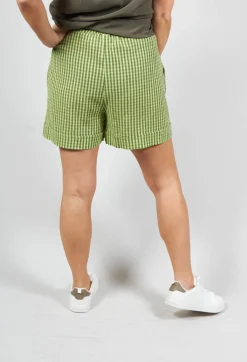 Beatrice B Shorts^Turn Up Shorts in Green Check