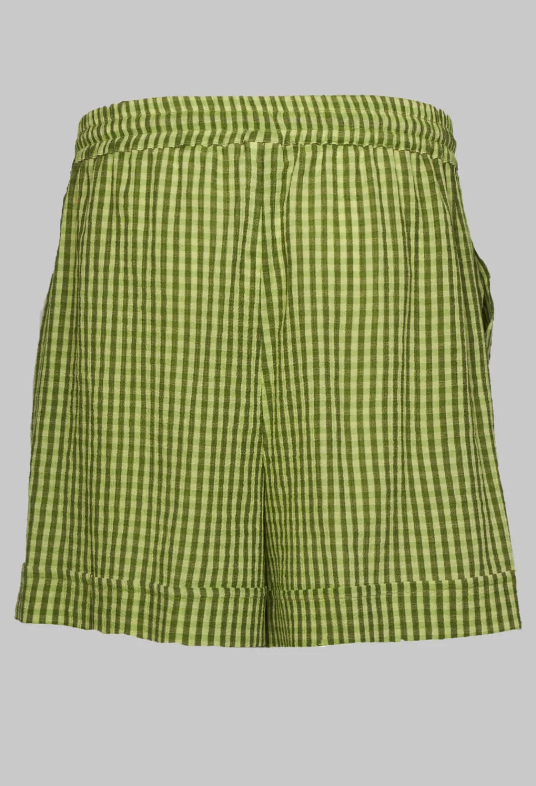 Beatrice B Shorts^Turn Up Shorts in Green Check