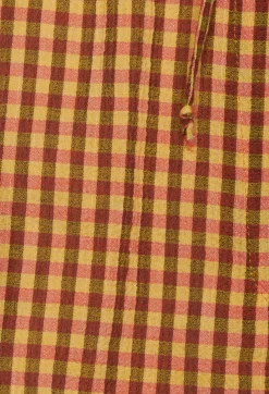Beatrice B Shorts^Turn Up Shorts in Orange Check