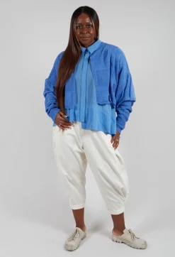 Moyuru Trousers^Turn Up Trouser in Cream