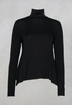 Xenia Design Shirts & Blouses^Turtle Neck Kord Top with Logo in Black