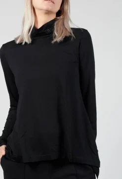 Xenia Design Shirts & Blouses^Turtle Neck Kord Top with Logo in Black