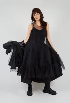 Pluslavie Dresses^Tutu Mesh Dress in Black