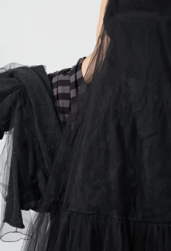 Pluslavie Dresses^Tutu Mesh Dress in Black