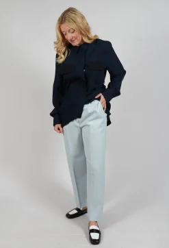Beatrice B Trousers^Twill Trousers in Blue
