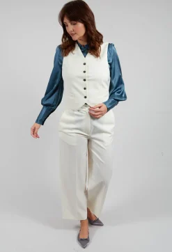 Beatrice B Trousers^Twill Trousers in Cream