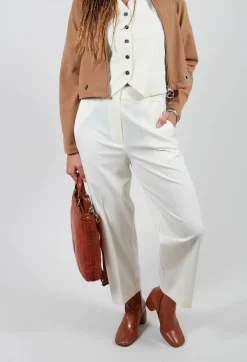 Beatrice B Trousers^Twill Trousers in Cream