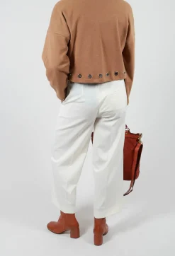 Beatrice B Trousers^Twill Trousers in Cream