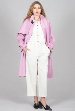 Beatrice B Jackets^Twill Waistcoat in Cream