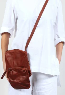 Pal Offner Bags^Twin Pocket Bag in Waxy Cinnamon
