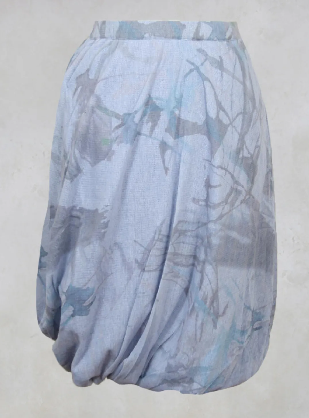Lilith Skirts^Twist Hem Skirt in Blue Print