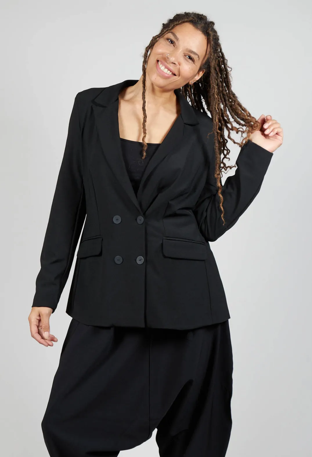 Pluslavie Jackets^Two Row Jacket in Black