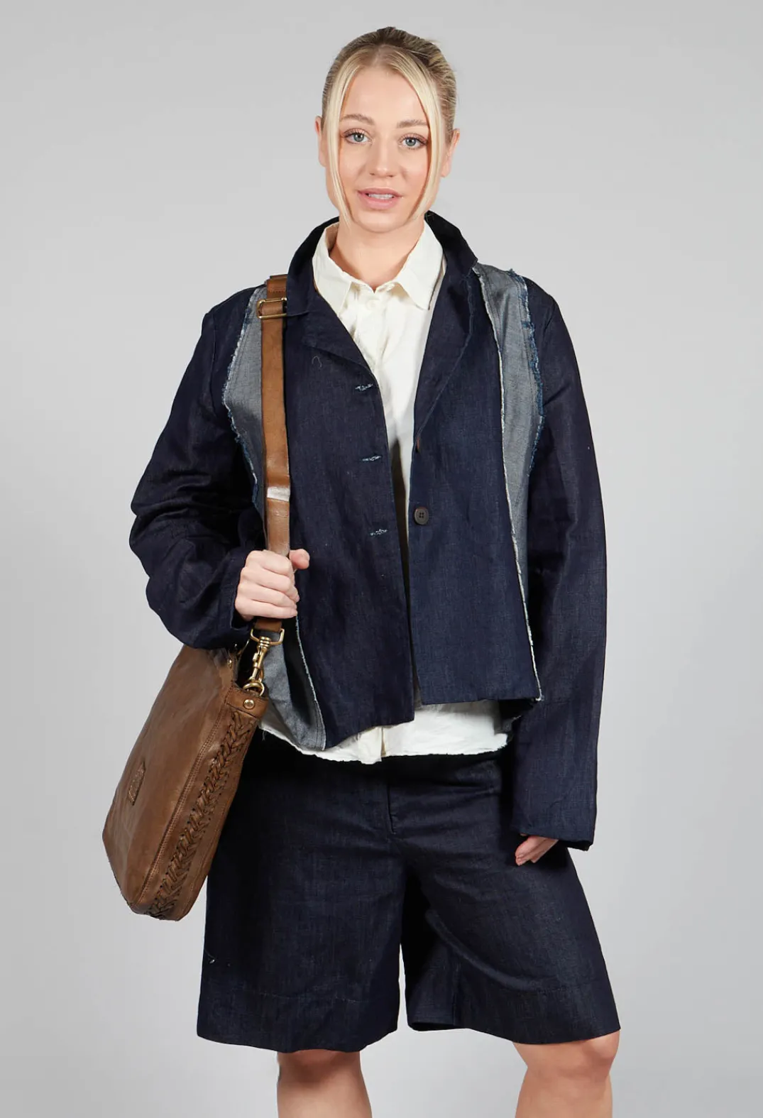Aequamente Jackets^Two Tone Denim Jacket