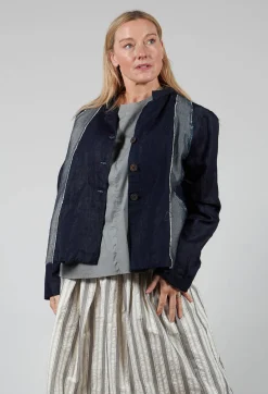 Aequamente Jackets^Two Tone Denim Jacket