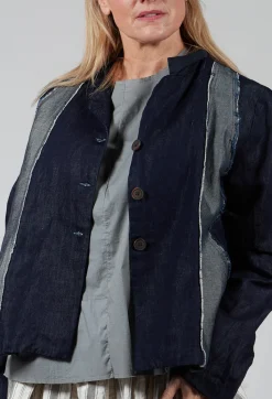 Aequamente Jackets^Two Tone Denim Jacket