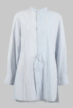 Hannoh Wessel Shirts & Blouses^Unisex Charles Shirt in Blue Stripes