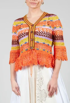 Rene Derhy Cardigans^Uruguay Cardigan in Orange