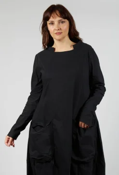 Rundholz Black Label Dresses^Utility Dress with Long Sleeves in Black