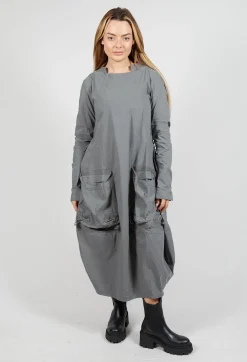 Rundholz Black Label Dresses^Utility Dress with Long Sleeves in Rock
