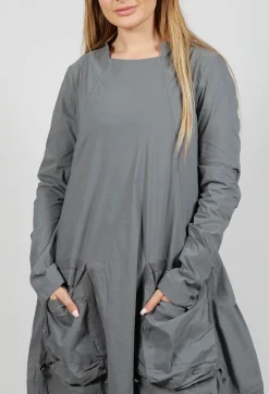 Rundholz Black Label Dresses^Utility Dress with Long Sleeves in Rock