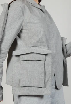 Rundholz Dip Jackets^Utility Jacket in C.Coal 10% Mel