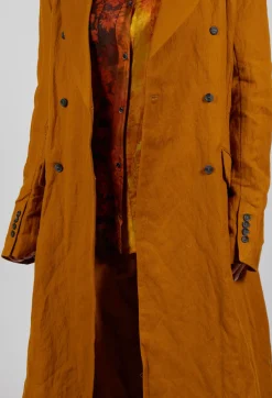 Masnada Coats^Utility Trench Coat in Tumeric