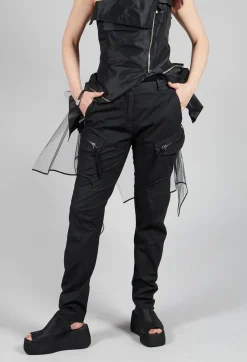 Masnada Trousers^Utility Trousers in Black