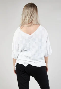 Philomena Christ Jumpers^V Neck Patch Pocket Top in White