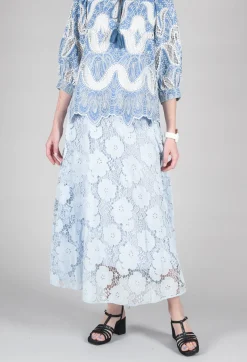 Rene Derhy Skirts^Vanessa Skirt in Bleu and Petr