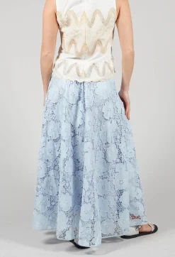 Rene Derhy Skirts^Vanessa Skirt in Bleu and Petr