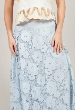 Rene Derhy Skirts^Vanessa Skirt in Bleu and Petr
