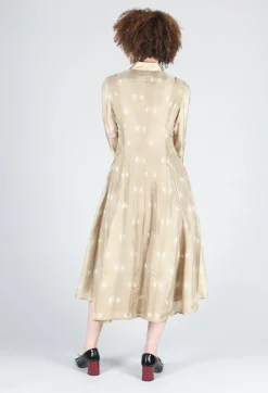 Bianco Levrin Dresses^Vanilla Mao Chemisier in Beige and Cream