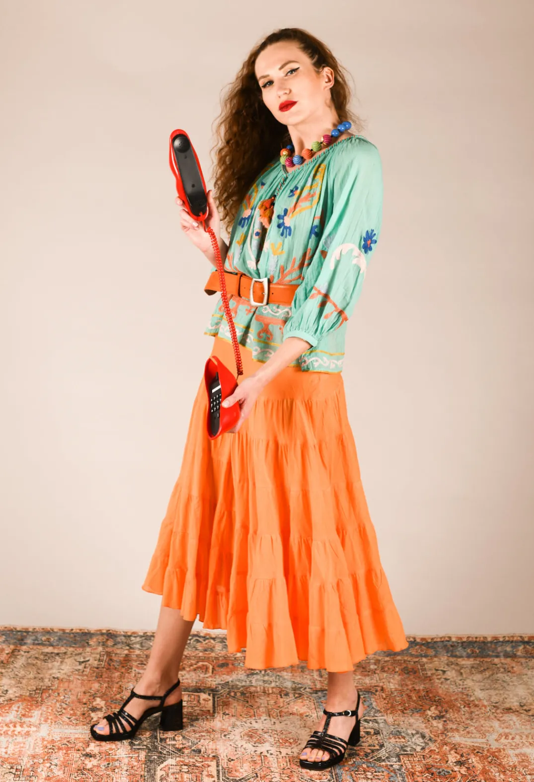 Rene Derhy Skirts^Velma Skirt in Orange