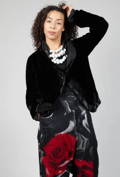 Marc Point Jackets^Velvet Jacket in Black