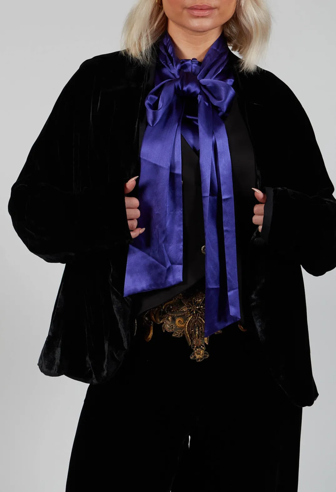 Marc Point Jackets^Velvet Jacket in Black