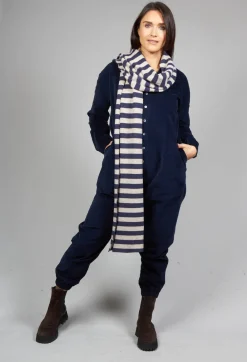 Album Di Famiglia Jumpsuits^Velvet Jumpsuit in Navy