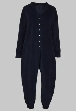 Album Di Famiglia Jumpsuits^Velvet Jumpsuit in Navy