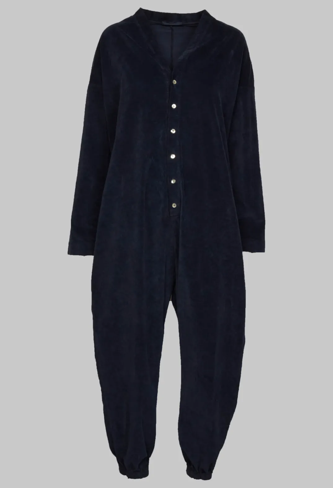 Album Di Famiglia Jumpsuits^Velvet Jumpsuit in Navy