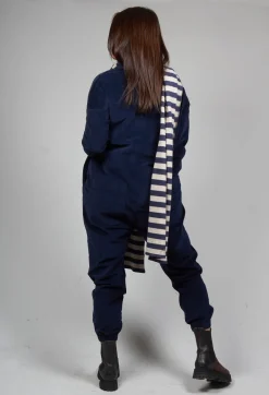 Album Di Famiglia Jumpsuits^Velvet Jumpsuit in Navy