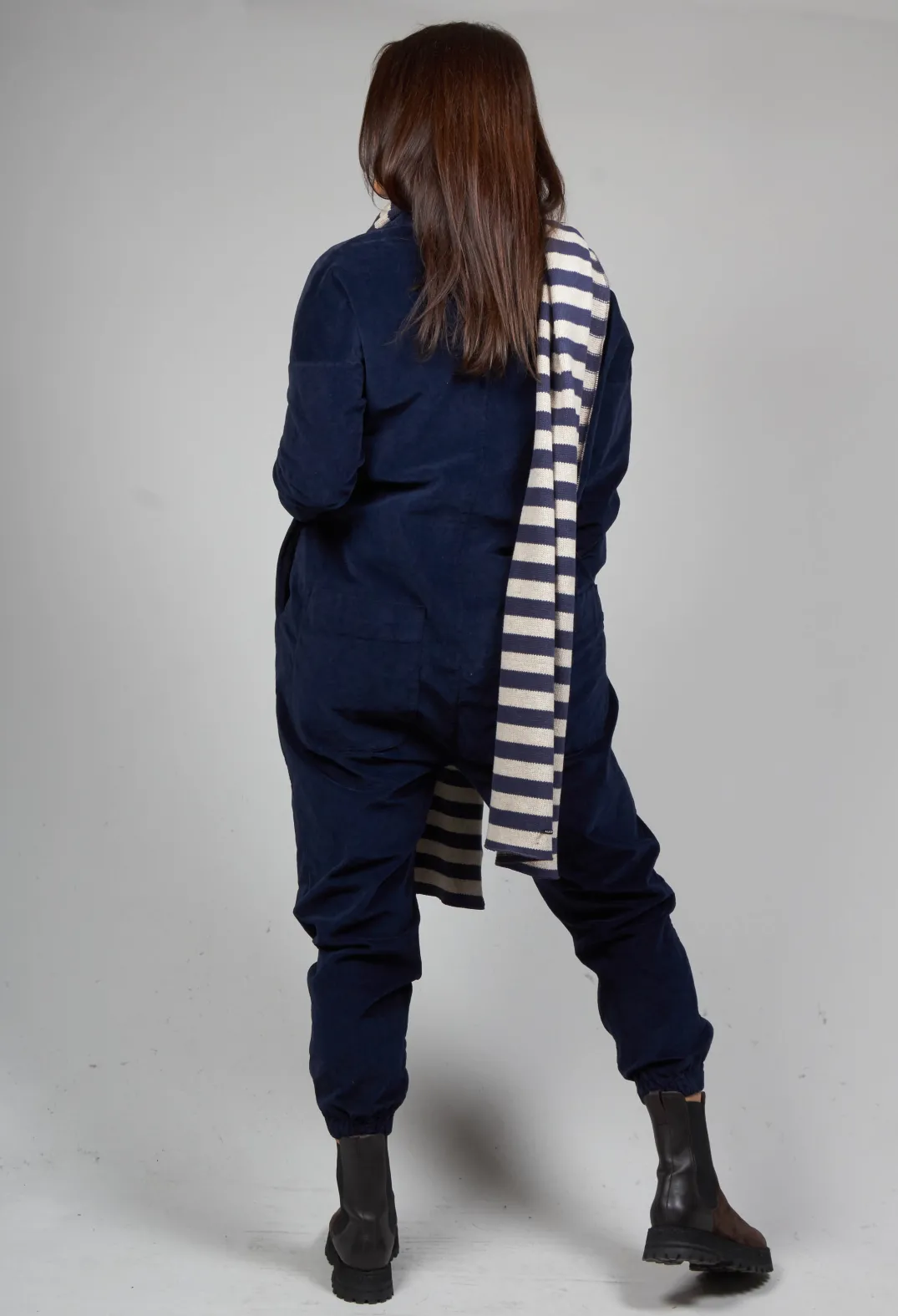 Album Di Famiglia Jumpsuits^Velvet Jumpsuit in Navy