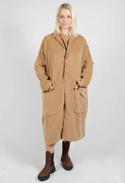 Album Di Famiglia Coats^Velvet Loose Coat In Sugar
