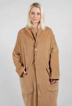 Album Di Famiglia Coats^Velvet Loose Coat In Sugar