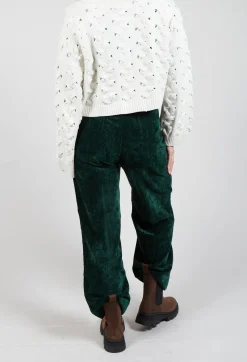 Rene Derhy Trousers^Velvet Pocket Detail Trousers in Vert